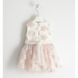 Elegante abito iDo in tulle. Variante colore unico per bambina da 3 a 7 anni