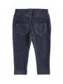 Leggings lungo iDo effetto denim in cotone stretch in due varianti colore per bambina da 9 mesi a 7 anni