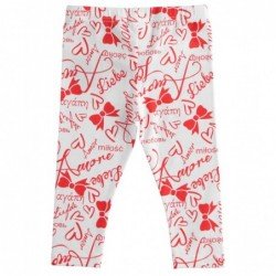 Leggings lungo iDo in cotone in due diverse fantasie per bambina da 9 mesi a 7 anni