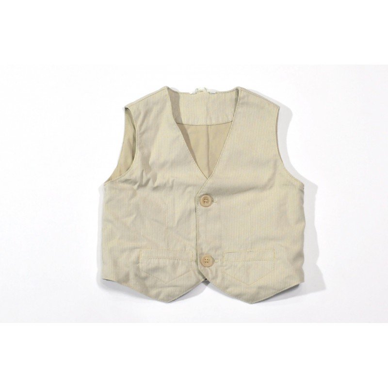 Gilet Minibanda in cotone variante colore unico per bambino da 9 a 24 mesi