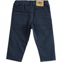 Pantalone iDo in twill di cotone stretch in quattro varianti colore per bambino da 3 a 7 anni