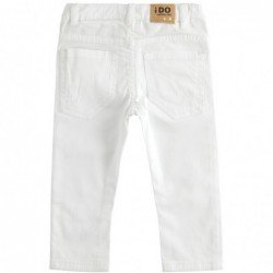 Pantalone iDo in twill di cotone stretch in quattro varianti colore per bambino da 3 a 7 anni