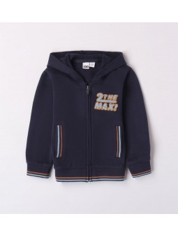 Felpa con zip e cappuccio...