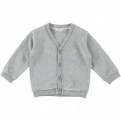 Cardigan Minibanda in cotone variante colore unico per neonato da 1 a 9 mesi