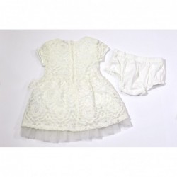 Abito Guess in pizzo variante colore unico per bambina da 3 a 24 mesi