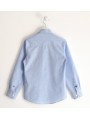 Camicia Sarabanda fil a fil 100% cotone. Variante colore unico per ragazzo da 8 a 16 anni