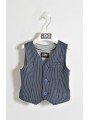 Elegante gilet iDo in felpa stretch di cotone variante colore unico per bambino da 3 a 7 anni