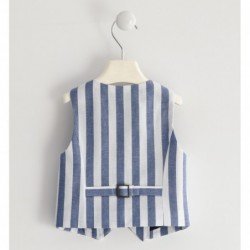 Elegante gilet Sarabanda in tinto filo. In due varianti colore per bambino da 9 mesi a 7 anni