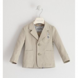 Elegante giacca Sarabanda in tessuto operato in due varianti colore per bambino da 9 mesi a 7 anni