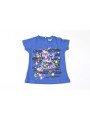 T-shirt manica corta Bimbus in jersey 100% cotone variante colore unico per bambina da 9 a 24 mesi