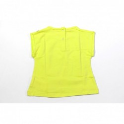T-shirt manica corta Sarabanda in jersey 100% cotone variante colore unico per bambina da 9 a 24 mesi