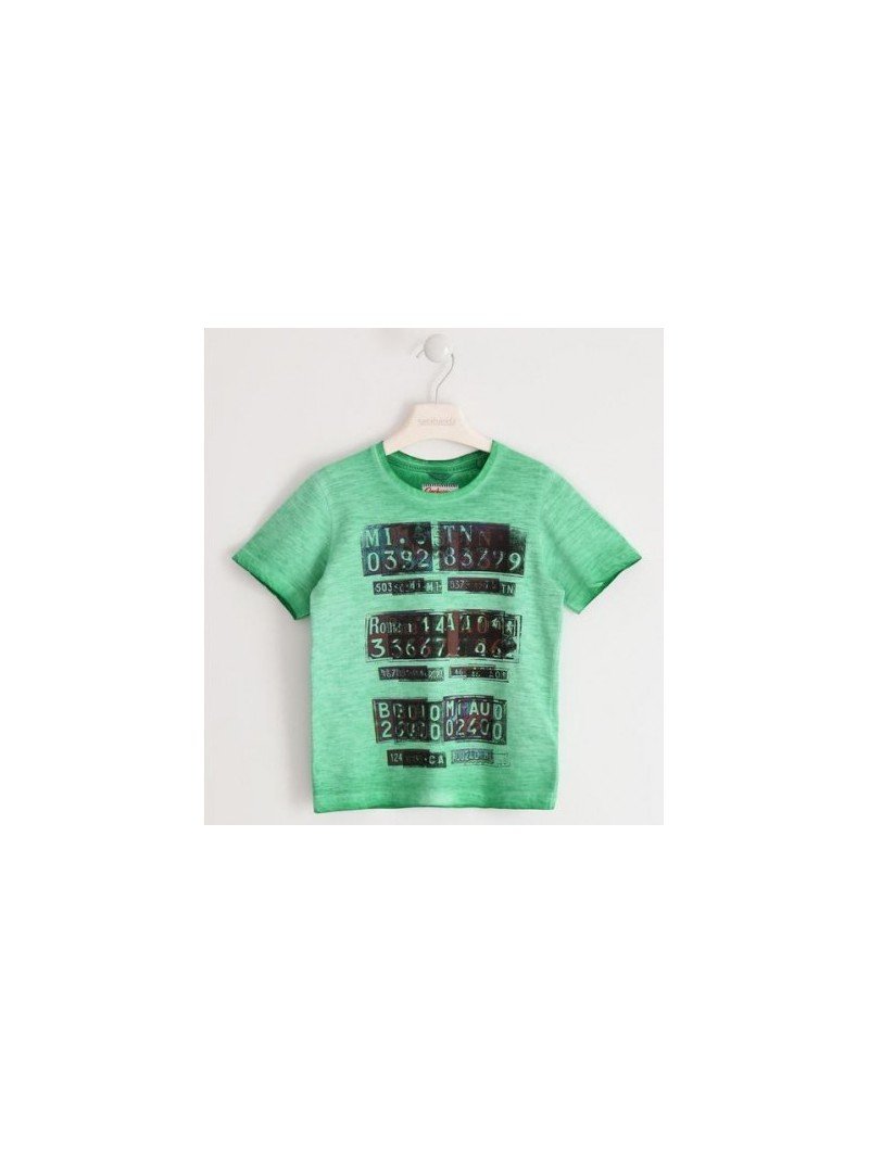 T-shirt manica corta Sarabanda 100% cotone variante colore unico per ragazzo da 8 a 16 anni