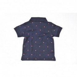 Polo manica corta Sarabanda 100% cotone variante colore unico per bambino da 9 a 24 mesi