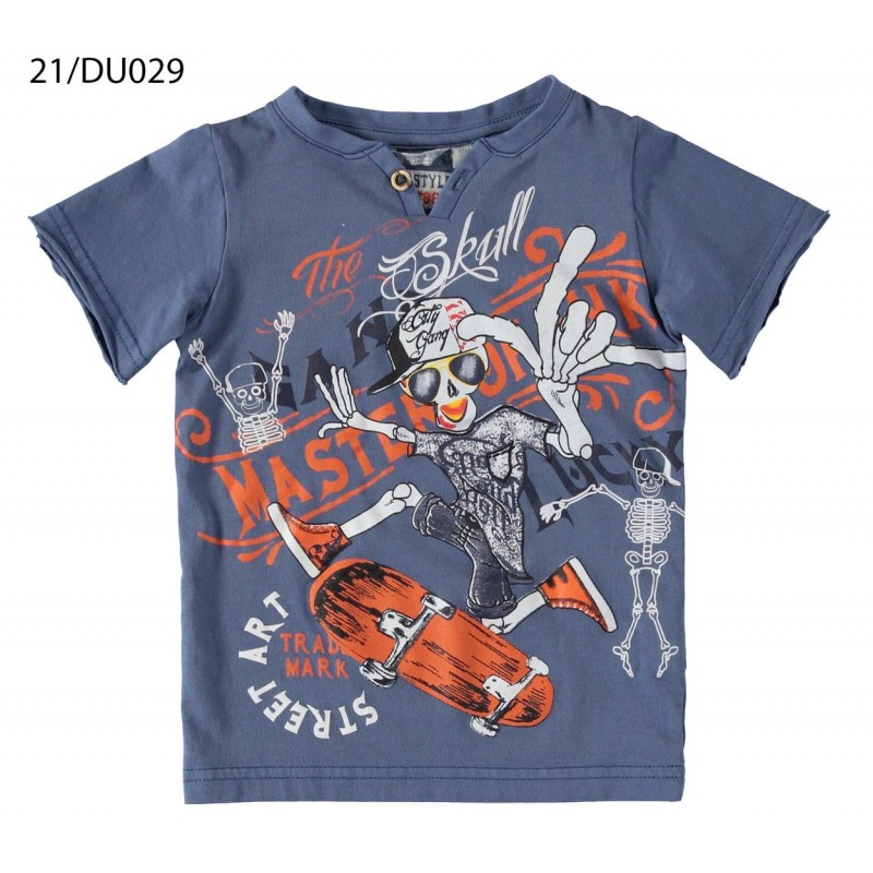 T-shirt manica corta Sarabanda 100% cotone variante colore unico per bambino da 9 a 24 mesi T-shirt manica corta Sarabanda 100% cotone variante colore unico per bambino da 9 a 24 mesi
