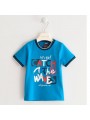 T-shirt manica corta Sarabanda in jersey 100% cotone variante colore unico per bambino da 9 mesi a 7 anni