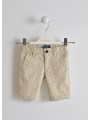 Elegante Bermuda Sarabanda slim fit in twill stretch in due varianti colore  per bambino da 3 a 7 anni