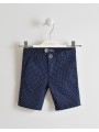 Elegante Bermuda Sarabanda slim fit in twill stretch in due varianti colore  per bambino da 3 a 7 anni