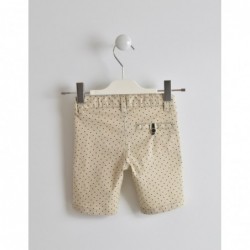 Elegante Bermuda Sarabanda slim fit in twill stretch in due varianti colore  per bambino da 3 a 7 anni