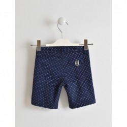 Elegante Bermuda Sarabanda slim fit in twill stretch in due varianti colore  per bambino da 3 a 7 anni