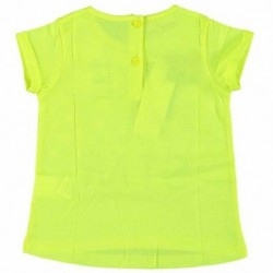 T-shirt manica corta iDo in jersey 100% cotone variante colore unico per bambina da 9 a 24 mesi