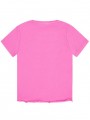 T-shirt manica corta Guess in jersey stretch 100% cotone variante colore unico per bambina da 3 a 24 mesi