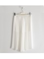 Elegante pantalone Sarabanda in crepes variante colore unico per ragazza da 8 a 16 anni