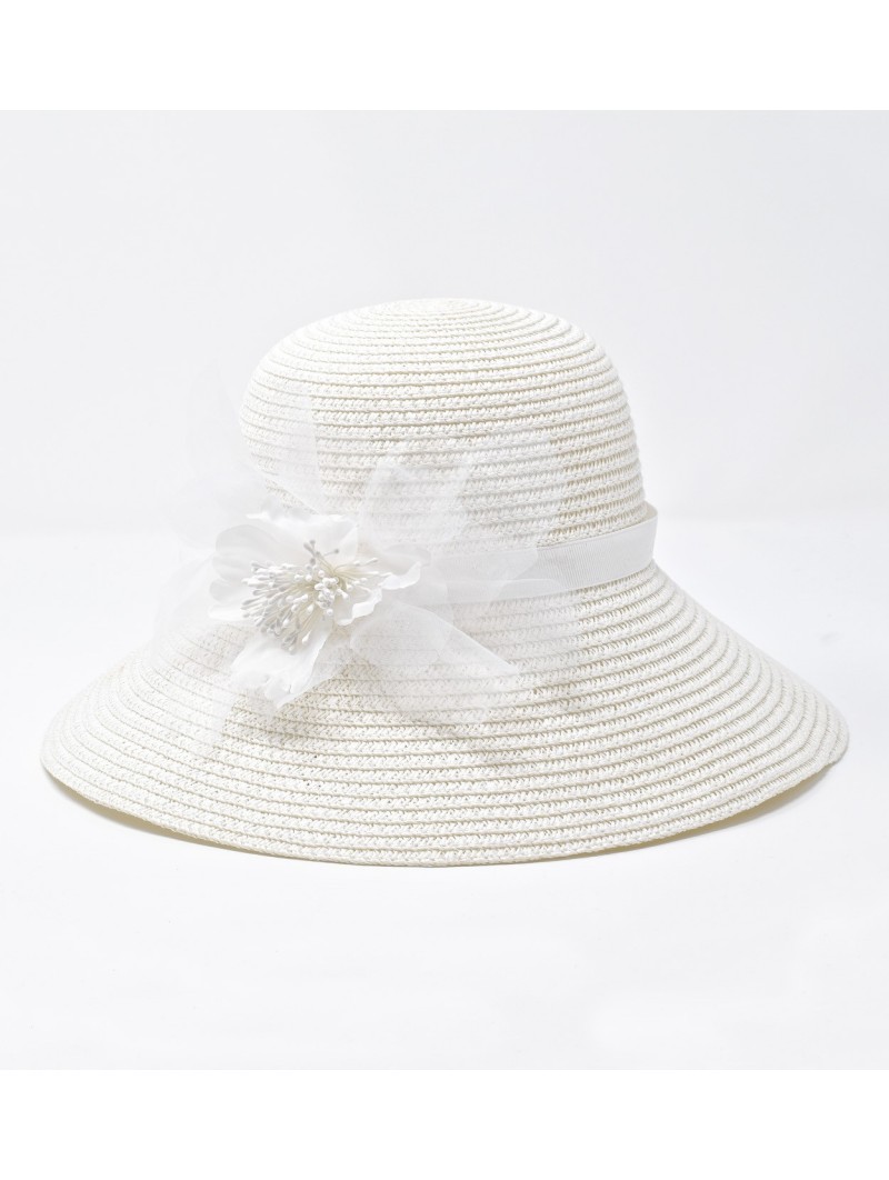 Cappello iDO in paglia variante colore unico per bambina