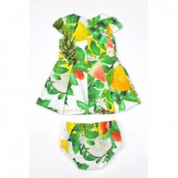 Abito Guess in pizzo sangallo variante colore unico per bambina da 3 a 24 mesi