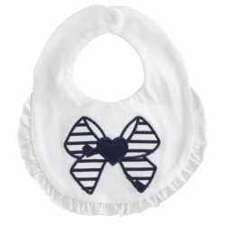 Bavaglio iDO 100% cotone in due varianti colore per neonata