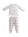 Tutina due pezzi unisex iDo con piedino in cotone variante colore unico per neonati da 1 a 3 mesi