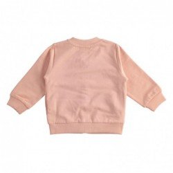 Felpa iDo in cotone garzato con zip variante colore unico per bambina da 6 mesi a 7 anni