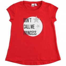 T-shirt manica corta iDO 100% cotone variante colore unico per ragazza da 8 a 16 anni