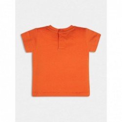 T-shirt manica corta Guess in cotone organico variante colore unico per bambino da 3 a 24 mesi