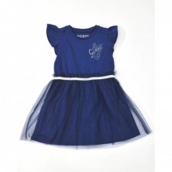 Abito Guess in jersey variante colore unico per bambina da 2 a 7 anni