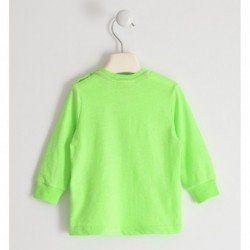 Maglia girocollo Sarabanda in cotone variante colore unico per bambino da 9 mesi a 7 anni