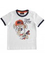 T-shirt manica corta Sarabanda in jersey di cotone variante colore unico per bambino da 9 mesi a 7 anni