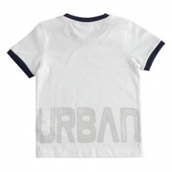 T-shirt manica corta Sarabanda in jersey di cotone variante colore unico per bambino da 9 mesi a 7 anni
