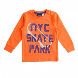 Maglia girocollo Sarabanda in cotone in tre varianti colore per bambino da 9 mesi a 7 anni