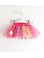 Gonna Sarabanda “interpreta 500” in tulle multicolor variante colore unico per bambina da 12 a 24 mesi