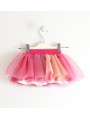Gonna Sarabanda “interpreta 500” in tulle multicolor variante colore unico per bambina da 12 a 24 mesi