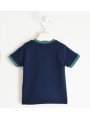 T-shirt manica corta Sarabanda in jersey 100% cotone variante colore unico per bambino da 9 mesi a 7 anni