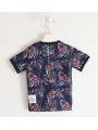 T-shirt manica corta Sarabanda “interpreta 500” in jersey stretch cotone organico variante colore unico per bambino da 9 mesi a 