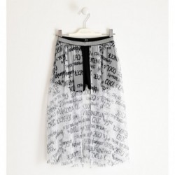 Shorts Sarabanda in punto milano con gonna in tulle morbido variante colore  unico per ragazza da