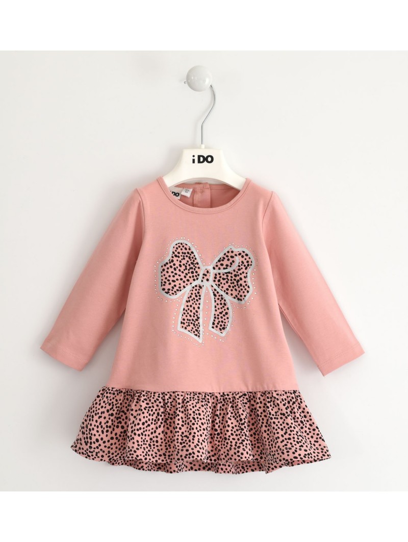 Abito iDo in cotone variante colore unico per bambina da 6 mesi a 7 anni