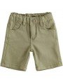 Bermuda Sarabanda slim fit in twill di cotone stretch in tre varianti colore per bambino da 9 mesi a 7 anni