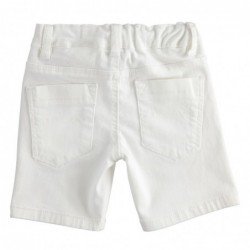 Bermuda Sarabanda slim fit in twill di cotone stretch in tre varianti colore per bambino da 9 mesi a 7 anni