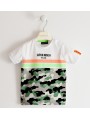 T-shirt manica corta Sarabanda in jersey di cotone variante colore unico per bambino da 9 mesi a 7 anni