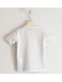 T-shirt manica corta Sarabanda in jersey di cotone variante colore unico per bambino da 9 mesi a 7 anni