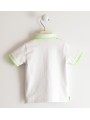 Polo manica corta Sarabanda in jersey di cotone in due varianti colore per bambino da 9 mesi a 7 anni