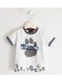 T-shirt manica corta Sarabanda interpreta 500 in cotone organico variante colore unico per bambino da 9 mesi a 7 anni